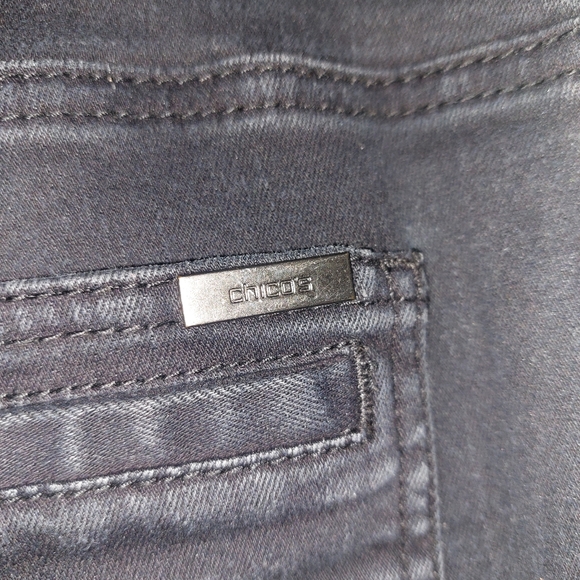 "Chico's" Jeans Color: Black Size:1(M) - Picture 2 of 5